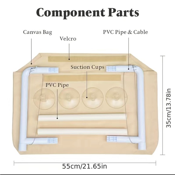 New Cat Window Perch Hammock Seat. Large Cat Hammocks Bed - blanket included - Picture 6 of 10